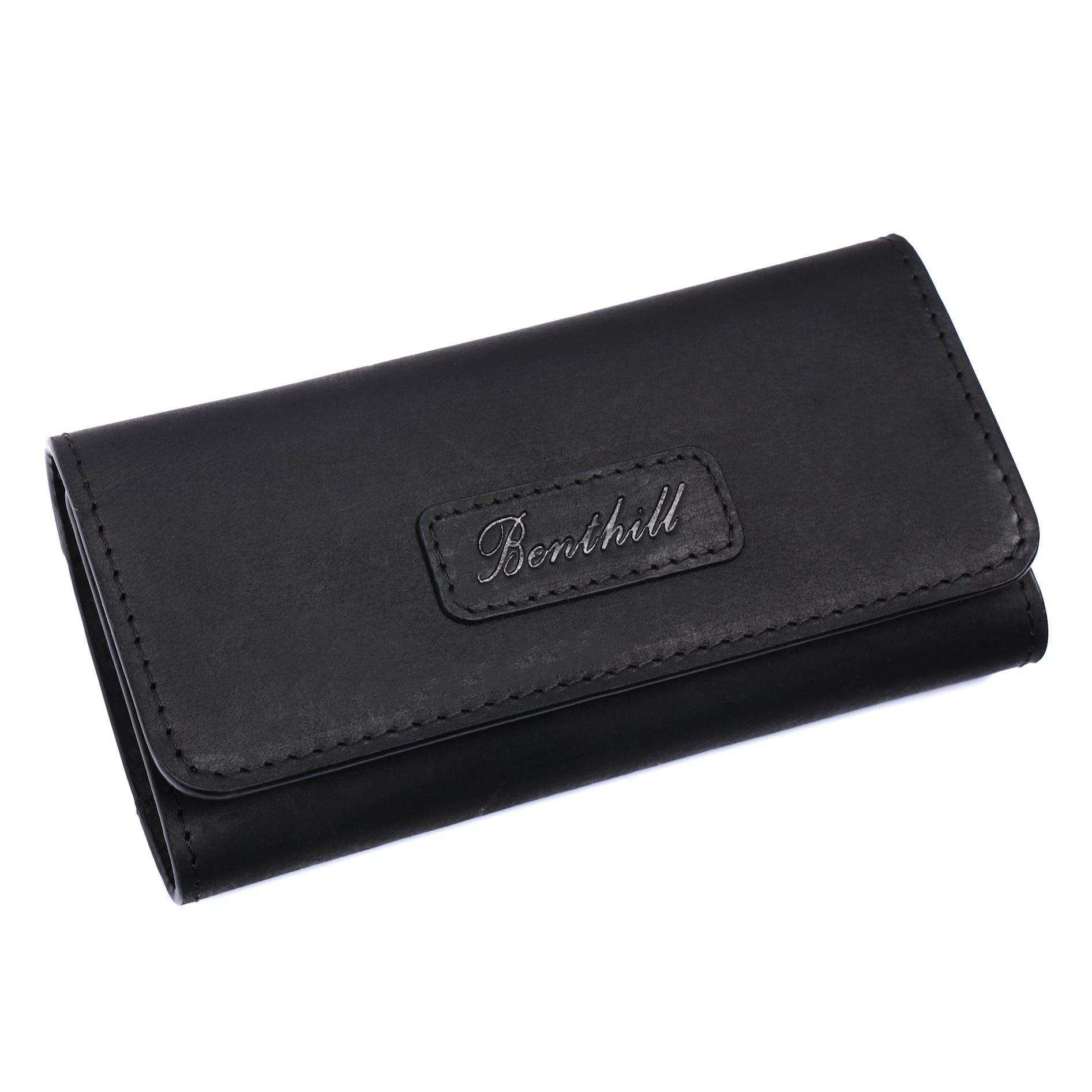 Benthill Tabaktasche Echt Leder | Premium Tabak-Beutel aus hochwertigem echtem Rindsleder | Drehertasche
