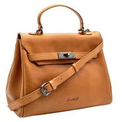 Benthill Damen Handtasche Echt-Leder - Henkeltasche aus weichem hochwertigem Echtleder - Vintage Umhängetasche - Schultertasche