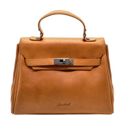 Benthill Damen Handtasche Echt-Leder - Henkeltasche aus weichem hochwertigem Echtleder - Vintage Umhängetasche - Schultertasche