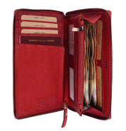 Benthill Reisebrieftasche Echt Leder | Große Dokumententasche mit RFID Schutz - Travel / Wallet aus hochwertigem Leder | Organizer / XXL Mappe | Portemonnaie mit Handyfach