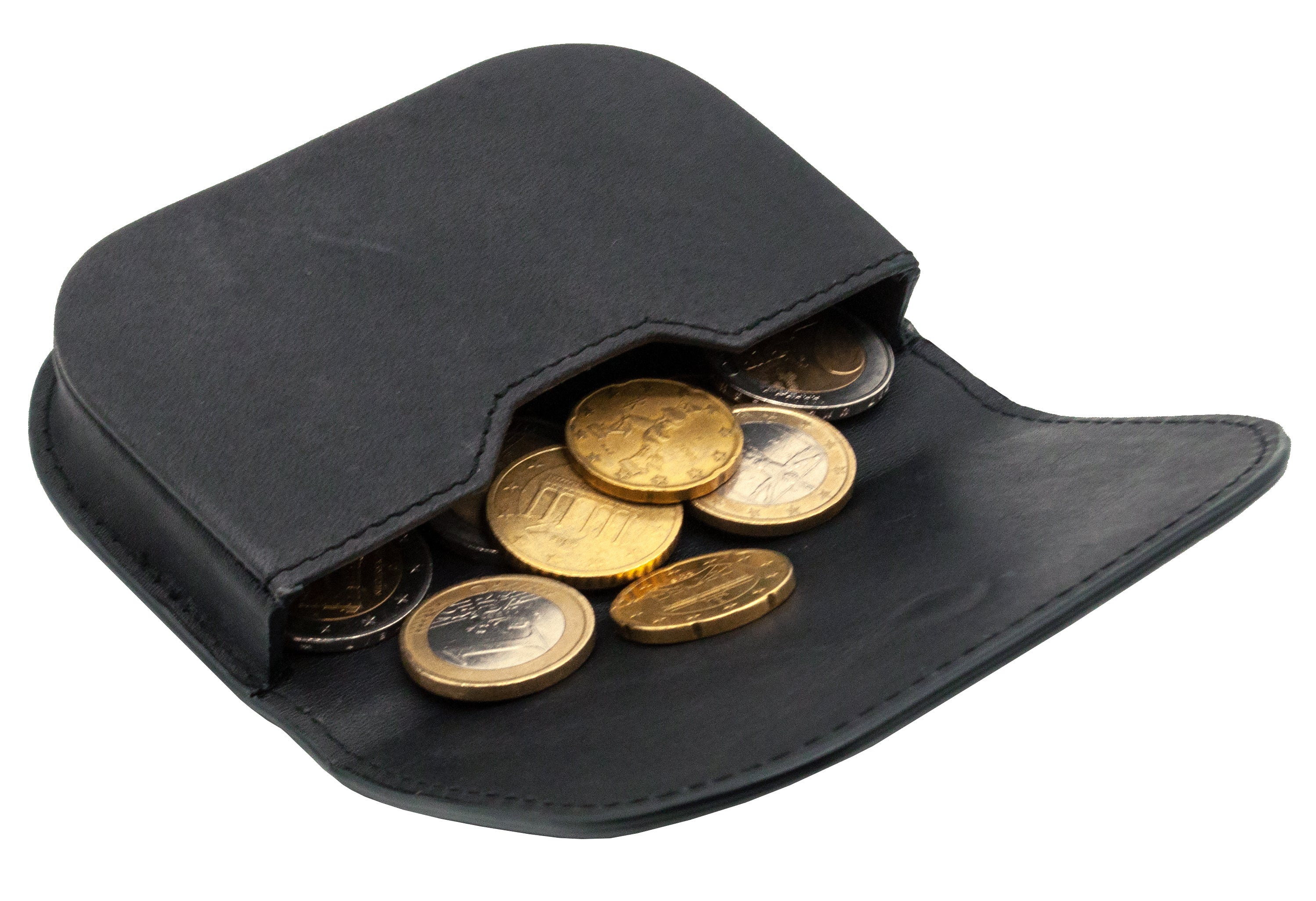 Benthill Lederbörse Klein Echt Leder | Multifunktionale Börse für Münzen, Karten oder Geldscheine | Kartenbörse | Münzbörse | Schüttelbörse