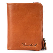 Benthill Kleine Geldbörse Echt Leder - Damen Geldbeutel mit RFID Schutz - 6 Kartenfächer - Slim-Wallet inkl. Geschenkbox