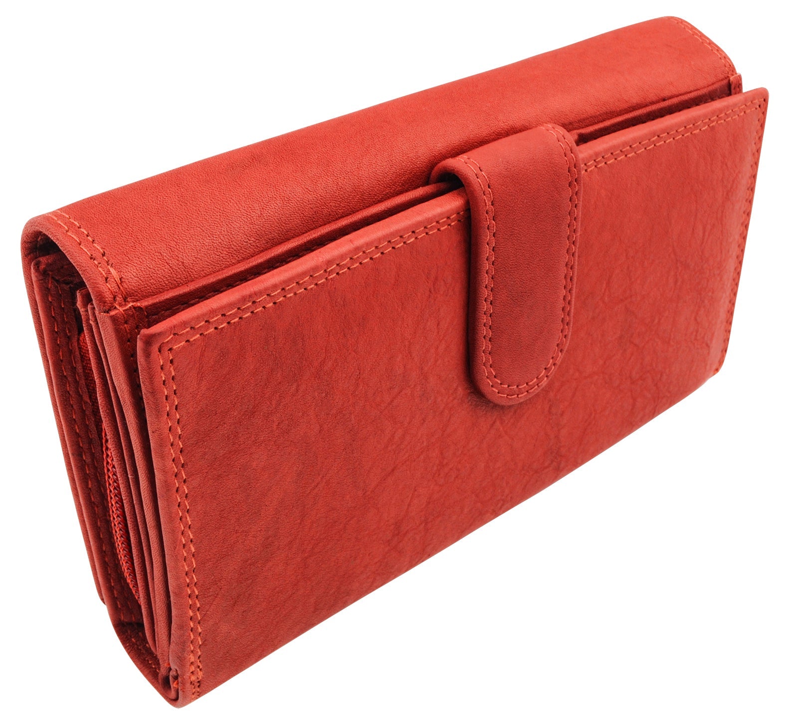 Benthill Damen Portemonnaie XXL mit RFID-Schutz | Echt-Leder Damen Geldbörse Gross | Große Vintage Damenbörse mit vielen Fächern XXL