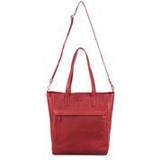 Benthill Shopper Damen Leder Groß - Ledertasche mit Reißverschluss - Umhängetasche aus Echtleder - Handtasche Vintage