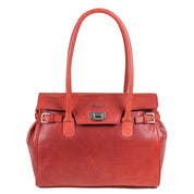 Benthill Damen Handtasche Echt-Leder | Henkeltasche aus weichem hochwertigem Rindsleder | Vintage Fashion Bag Beutel Shopper | Schultertasche