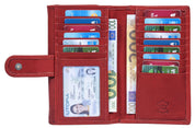 Benthill Damen Portemonnaie XXL mit RFID-Schutz | Echt-Leder Damen Geldbörse Gross | Große Vintage Damenbörse mit vielen Fächern XXL
