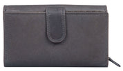 Benthill Damen Portemonnaie XXL mit RFID-Schutz | Echt-Leder Damen Geldbörse Gross | Große Vintage Damenbörse mit vielen Fächern XXL