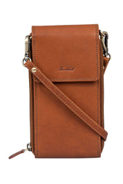 Benthill Damen Handy Umhängetasche Leder - RFID Portemonnaie aus echtem Rindsleder - Frauen Vintage Leder Geldbörse - Handtasche - Schultertasche