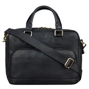 Benthill Aktentasche Leder Laptoptasche - Ledertasche für Herren und Damen Gross - Umhängetasche aus echtem Leder - Große Schultertasche für Laptop