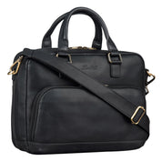 Benthill Aktentasche Leder Laptoptasche - Ledertasche für Herren und Damen Gross - Umhängetasche aus echtem Leder - Große Schultertasche für Laptop