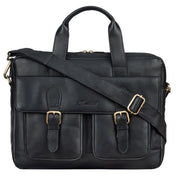 Benthill Aktentasche Leder Laptoptasche - Ledertasche für Herren und Damen Gross - Briefcase - Umhängetasche aus echtem Leder - Große Schultertasche für Laptop