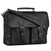 Benthill Aktentasche Leder Laptoptasche - Ledertasche für Damen und Herren Gross - Briefcase - Umhängetasche aus echtem Leder - Große Schultertasche für Laptop