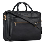 Benthill Aktentasche Leder Laptoptasche - Schultertasche für Herren und Damen Gross - Briefcase - Umhängetasche aus echtem Leder - Große Ledertasche für Laptop