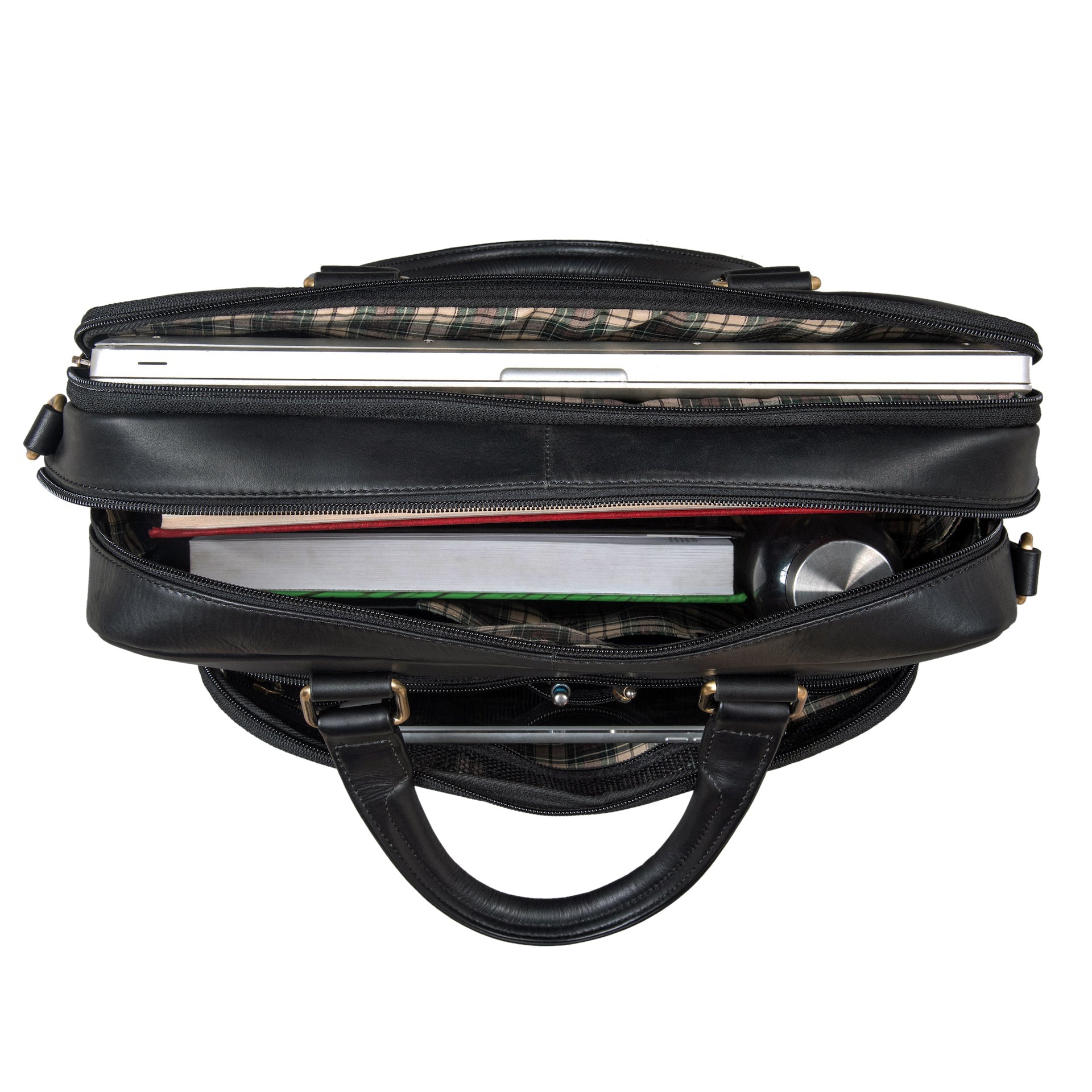 Benthill Aktentasche Leder Laptoptasche - Ledertasche für Herren und Damen Gross - Umhängetasche aus echtem Leder - Große Schultertasche für Laptop