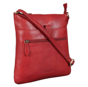 Benthill Umhängetasche Damen Leder - Shopper aus Rindsleder - Handtasche mit Reißverschluss - Schultertasche / Bag Beutel - Ledertasche