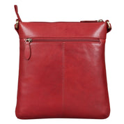 Benthill Umhängetasche Damen Leder - Shopper aus Rindsleder - Handtasche mit Reißverschluss - Schultertasche / Bag Beutel - Ledertasche