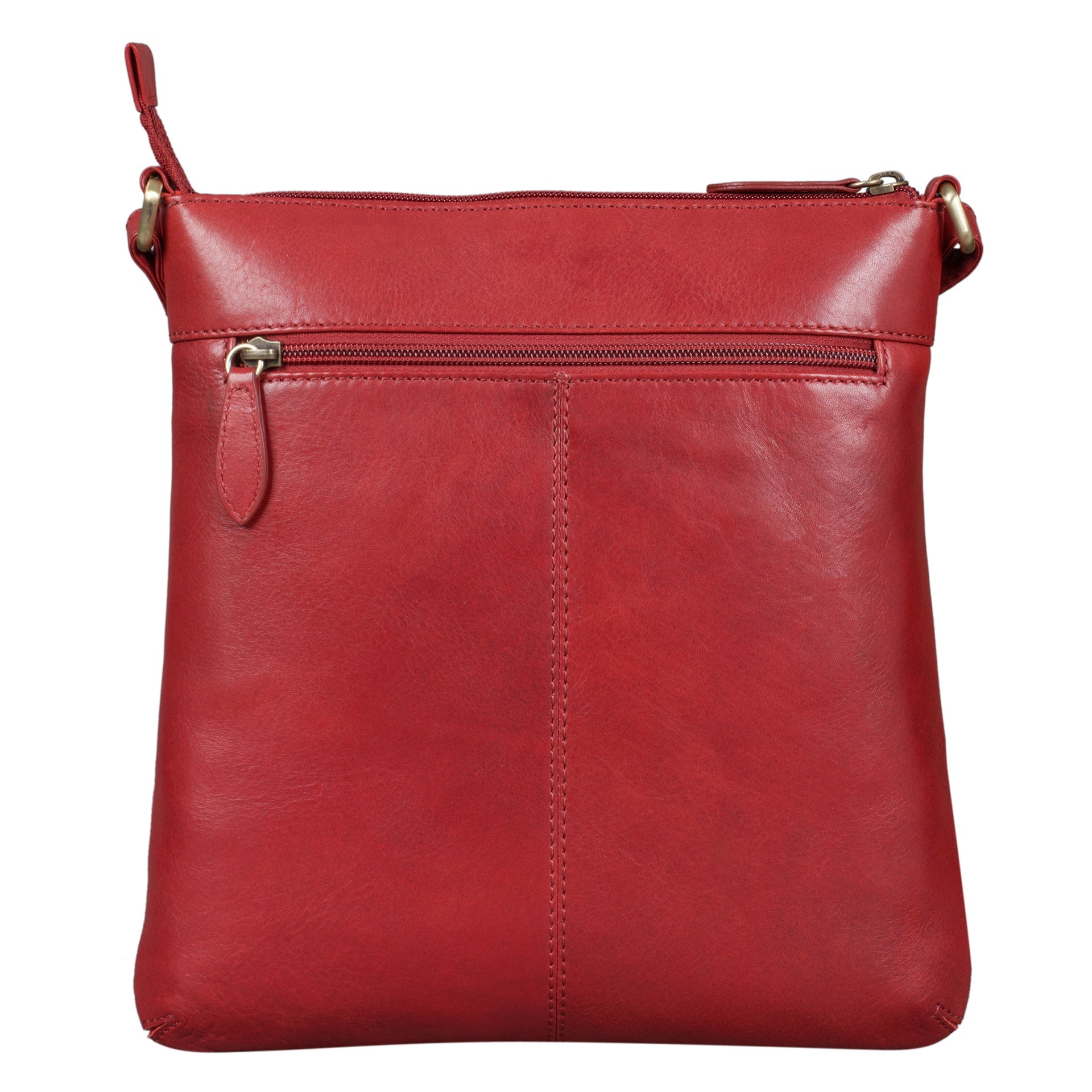 Benthill Umhängetasche Damen Leder - Shopper aus Rindsleder - Handtasche mit Reißverschluss - Schultertasche / Bag Beutel - Ledertasche