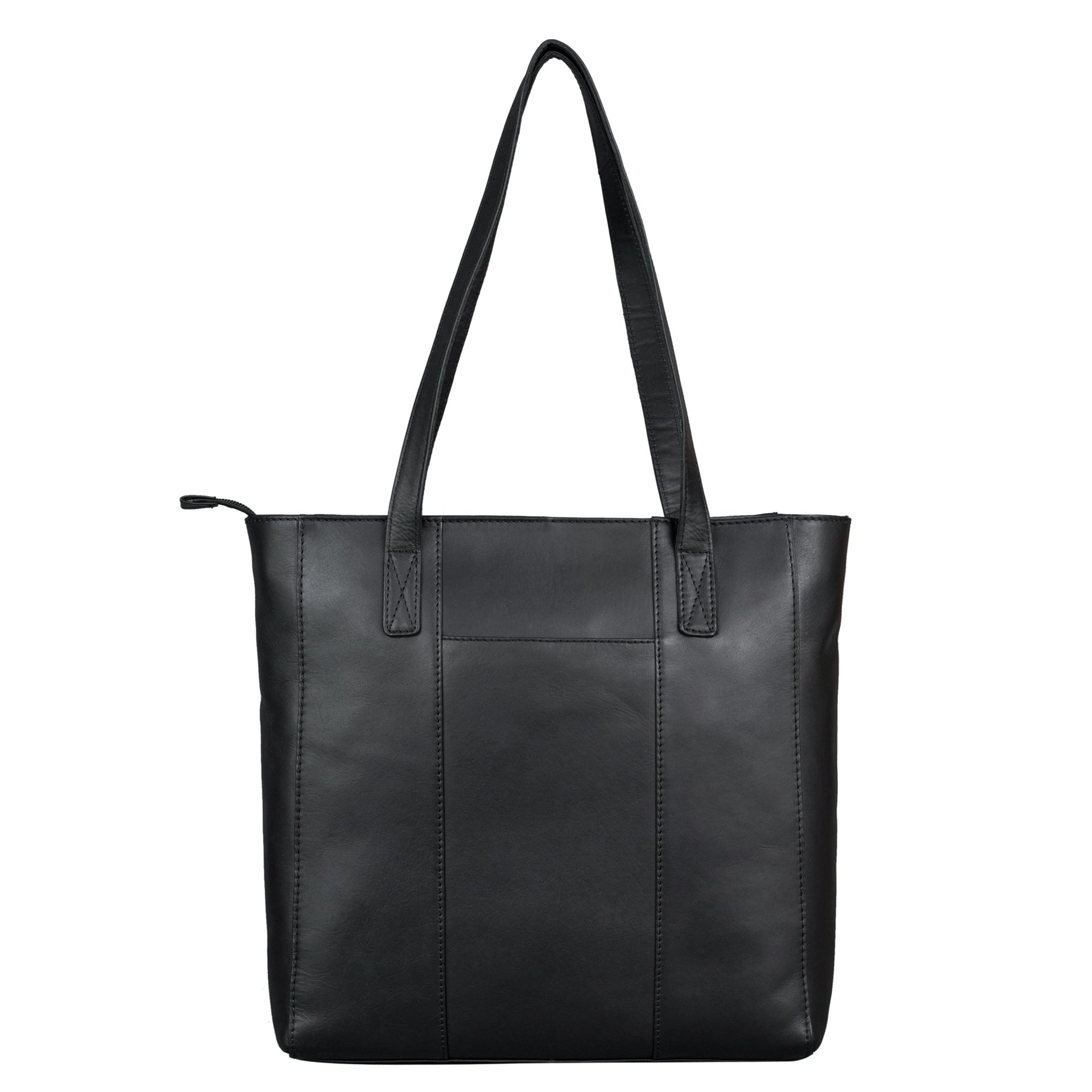 Benthill Damen Shopper Leder - Handtasche aus echtem Rindsleder - Tasche mit Reißverschluss - Schultertasche / Ledertasche - Vintage Umhängetasche