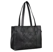 Benthill Damen Tasche Leder - Handtasche aus echtem Rindsleder - Große Schultertasche mit Reißverschluss - Vintage Umhängetasche XL