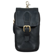 Benthill Gürteltasche aus Echtleder - Hüfttasche aus Rindsleder - Wandertasche für Damen & Herren - Organizer / Partytasche