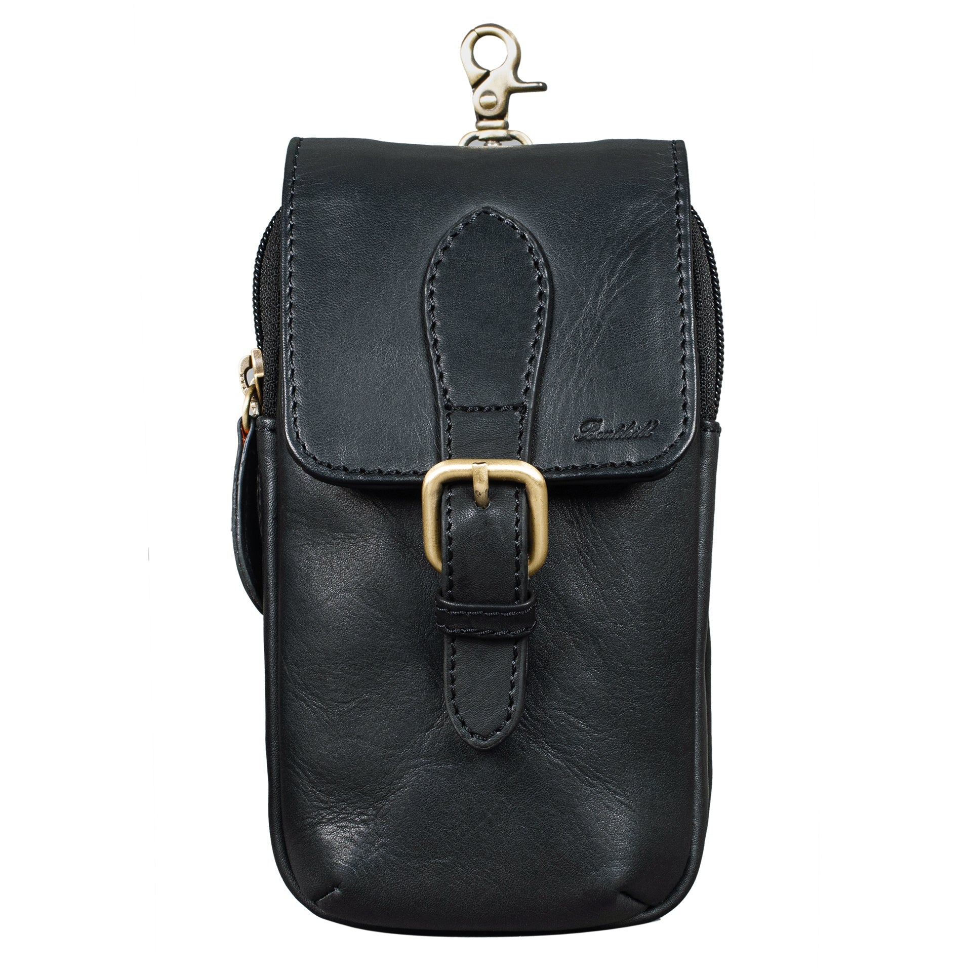 Benthill Gürteltasche aus Echtleder - Hüfttasche aus Rindsleder - Wandertasche für Damen & Herren - Organizer / Partytasche