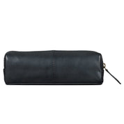 Benthill Federmappe Leder - Vintage Federmäppchen für Stifte - Federtasche für Schule / Uni - Kleine Leder-Etui Mäppchen - Kosmetiktasche