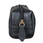 Benthill Federmappe Leder - Vintage Federmäppchen für Stifte - Federtasche für Schule / Uni - Kleine Leder-Etui Mäppchen - Kosmetiktasche