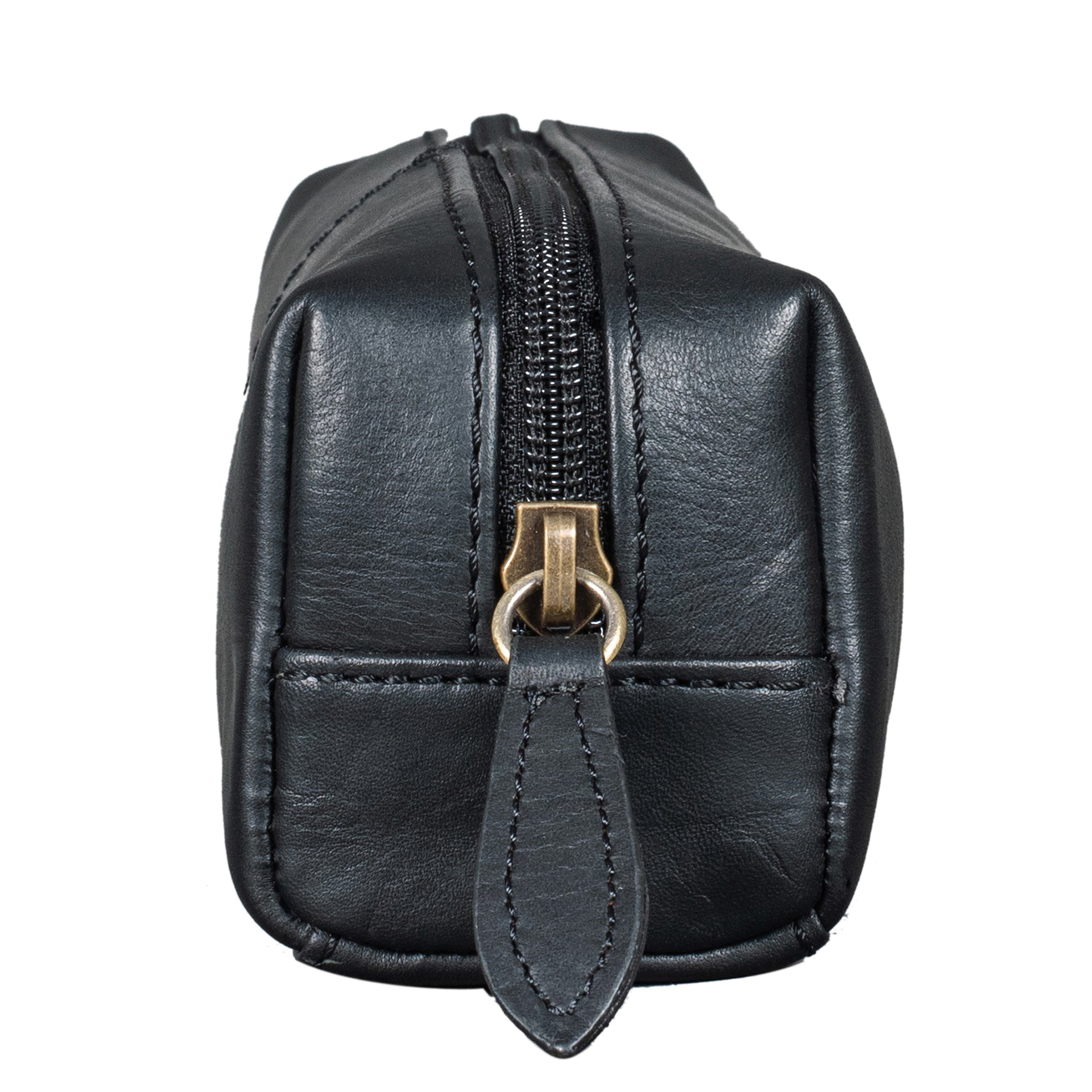 Benthill Federmappe Leder - Vintage Federmäppchen für Stifte - Federtasche für Schule / Uni - Kleine Leder-Etui Mäppchen - Kosmetiktasche