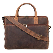 Benthill Laptoptasche Echt-Leder I Leder Umhängetasche für Laptop I Aktentasche I Damen & Herren Tasche I Notebooktasche