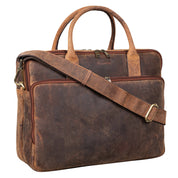 Benthill Laptoptasche Echt-Leder I Leder Umhängetasche für Laptop I Aktentasche I Damen & Herren Tasche I Notebooktasche