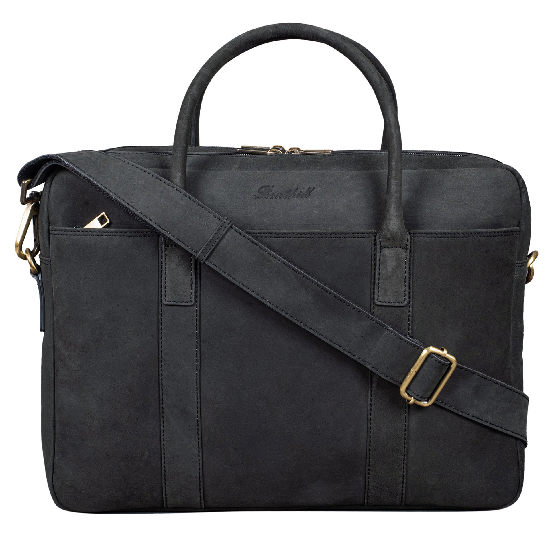 Benthill Aktentasche Laptoptasche Echt Leder I Leder Frauen & Männer Umhängetasche für Laptop I Tasche I Notebooktasche