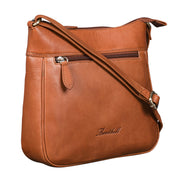 Benthill Umhängetasche Damen Echt Leder - Frauen Schultertasche Leder - Schmale Vintage Damen Handtasche