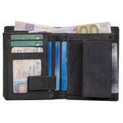 Benthill Herren Geldbörse aus Echt-Leder - Geldbeutel mit RFID-Schutz - Großes Portemonnaie für Herren - Vintage Leder
