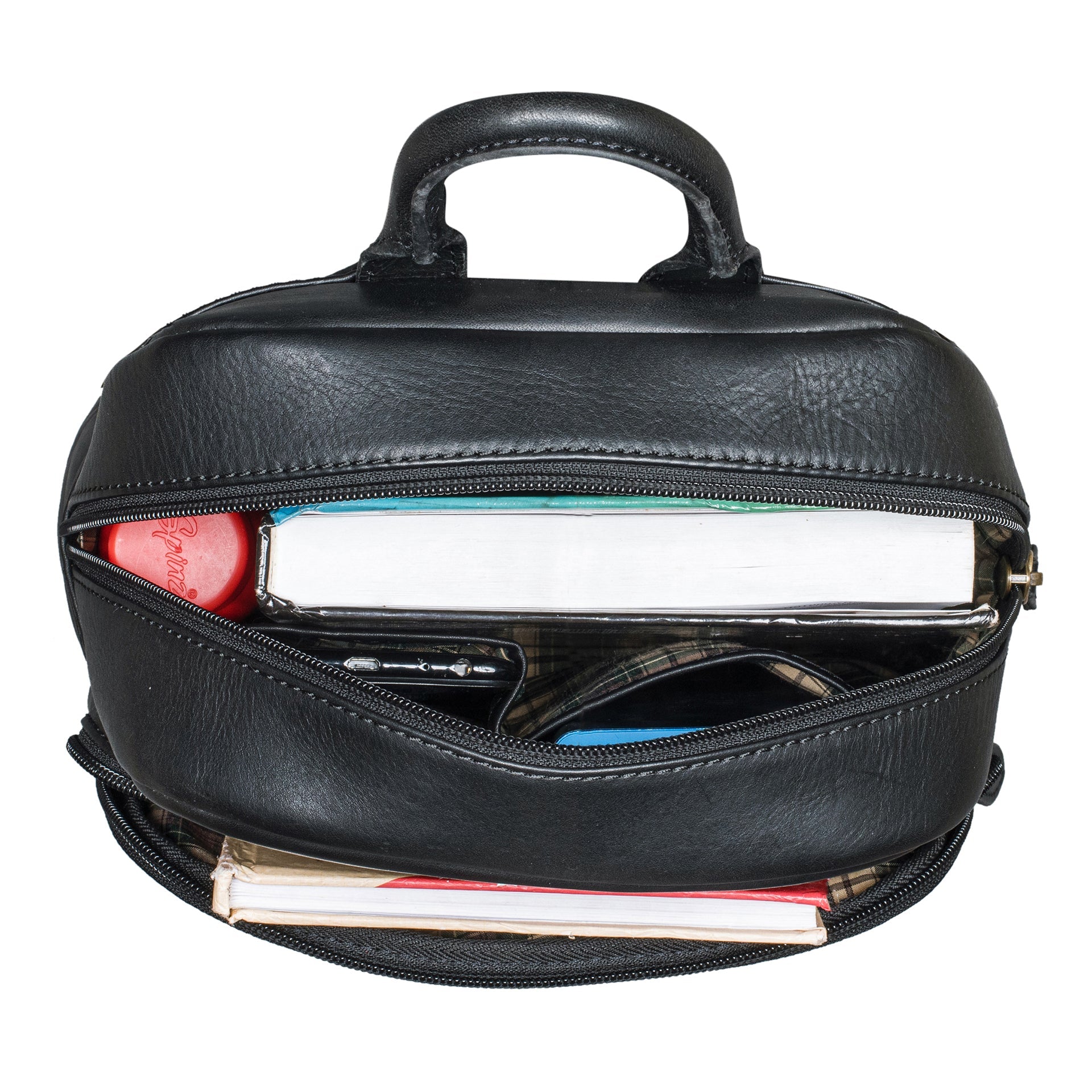 Benthill Leder-Rucksack Echt Leder - Kurierrucksack Fahrradrucksack Trekkingrucksack - Damen Herren Rucksack - Lederrucksack