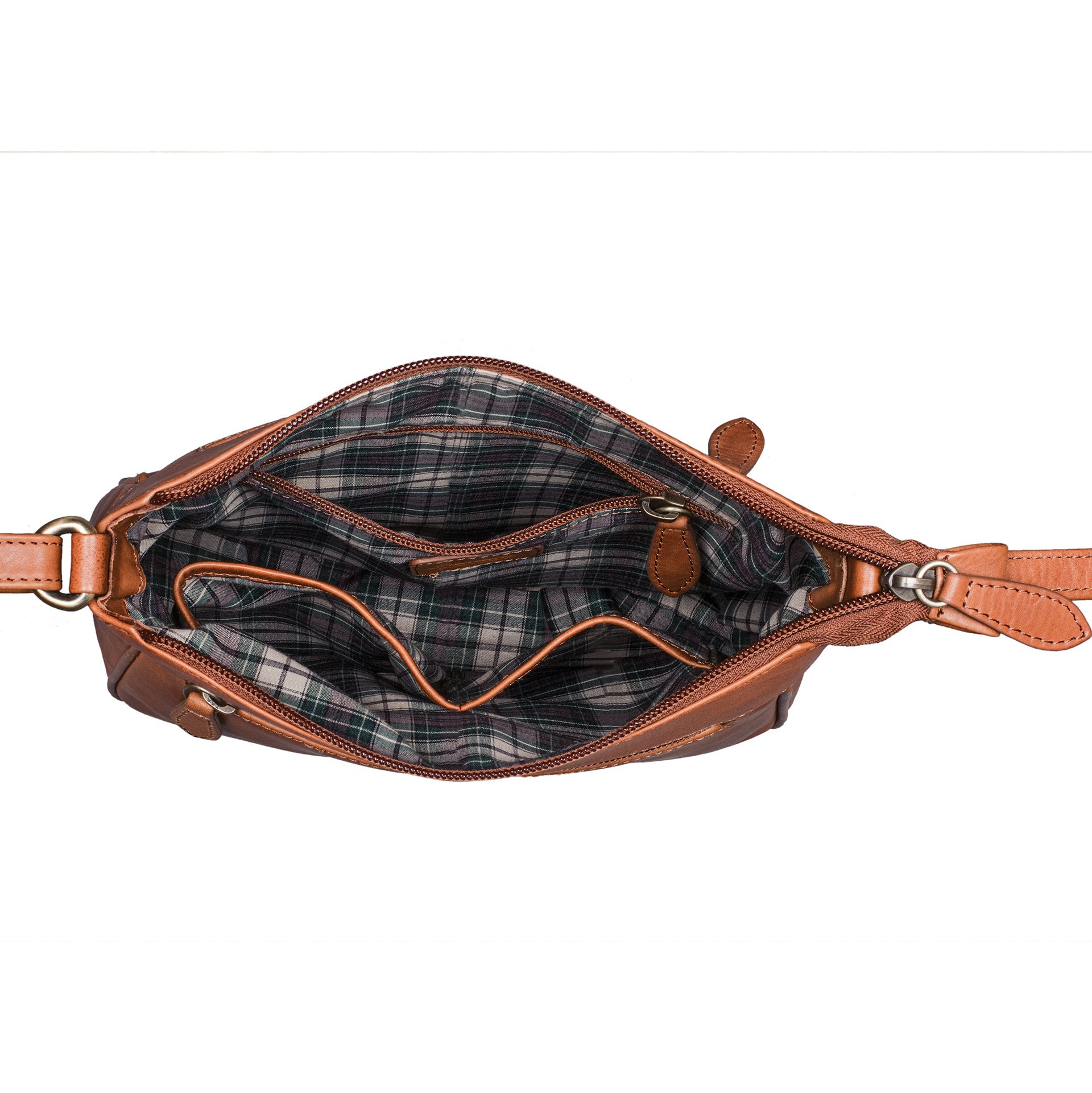 Benthill Umhängetasche Damen Echt Leder - Frauen Schultertasche Leder - Schmale Vintage Damen Handtasche