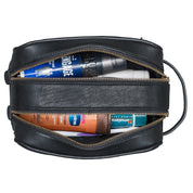 Benthill Kulturtasche Leder - Kosmetiktasche aus weichem hochwertigem Echtleder - Vintage Travel Beutel
