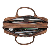 Benthill Aktentasche Laptoptasche Echt Leder I Leder Frauen & Männer Umhängetasche für Laptop I Tasche I Notebooktasche