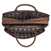 Benthill Laptoptasche Echt-Leder I Leder Umhängetasche für Laptop I Aktentasche I Damen & Herren Tasche I Notebooktasche