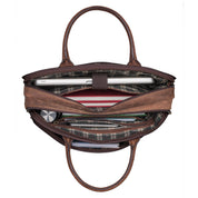 Benthill Laptoptasche Echt-Leder I Leder Umhängetasche für Laptop I Aktentasche I Damen & Herren Tasche I Notebooktasche