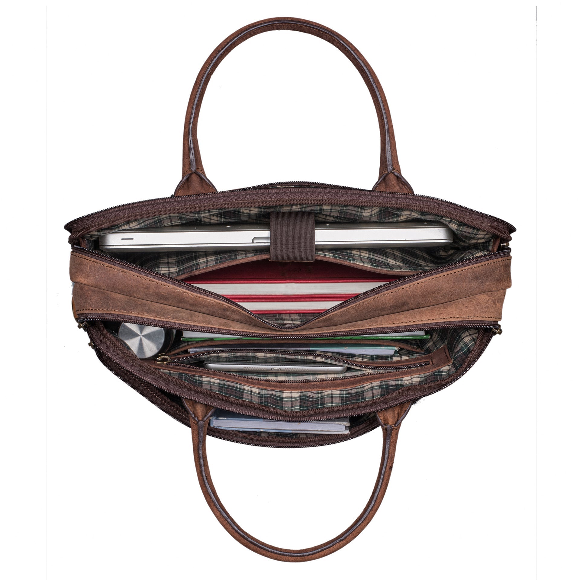 Benthill Laptoptasche Echt-Leder I Leder Umhängetasche für Laptop I Aktentasche I Damen & Herren Tasche I Notebooktasche