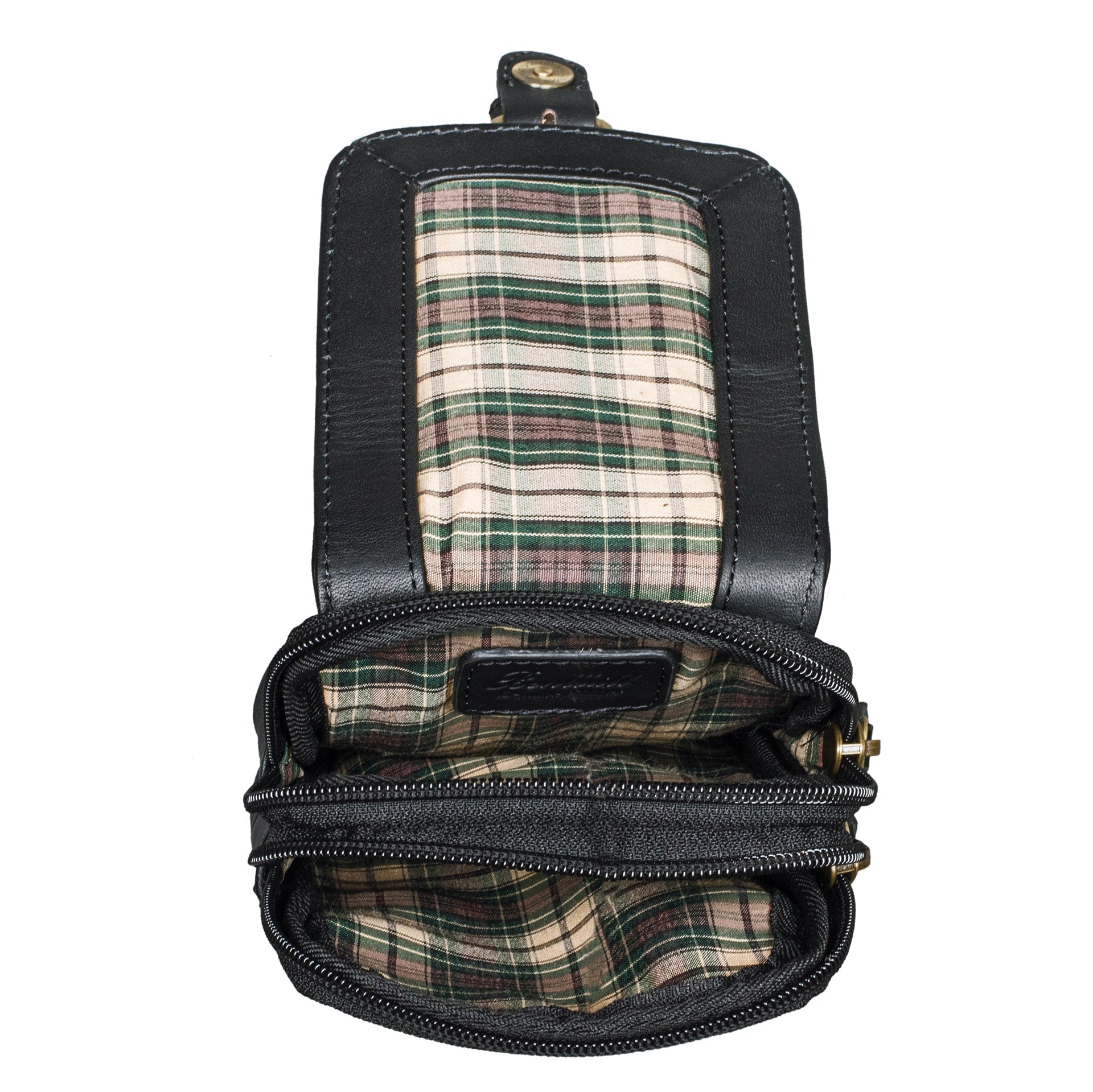 Benthill Gürteltasche aus Echtleder - Hüfttasche aus Rindsleder - Wandertasche für Damen & Herren - Organizer / Partytasche