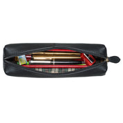 Benthill Federmappe Leder - Vintage Federmäppchen für Stifte - Federtasche für Schule / Uni - Kleine Leder-Etui Mäppchen - Kosmetiktasche