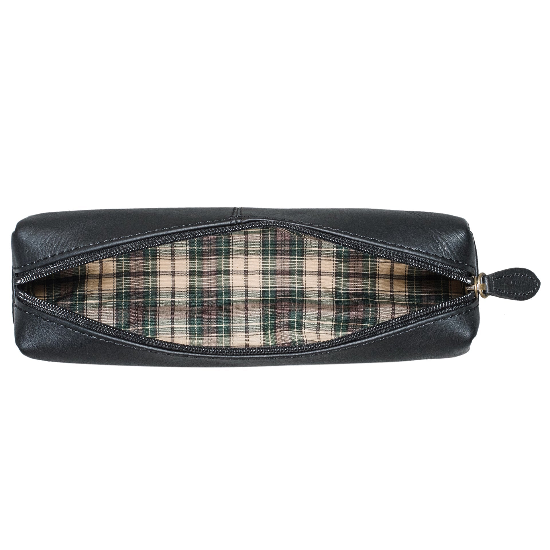 Benthill Federmappe Leder - Vintage Federmäppchen für Stifte - Federtasche für Schule / Uni - Kleine Leder-Etui Mäppchen - Kosmetiktasche