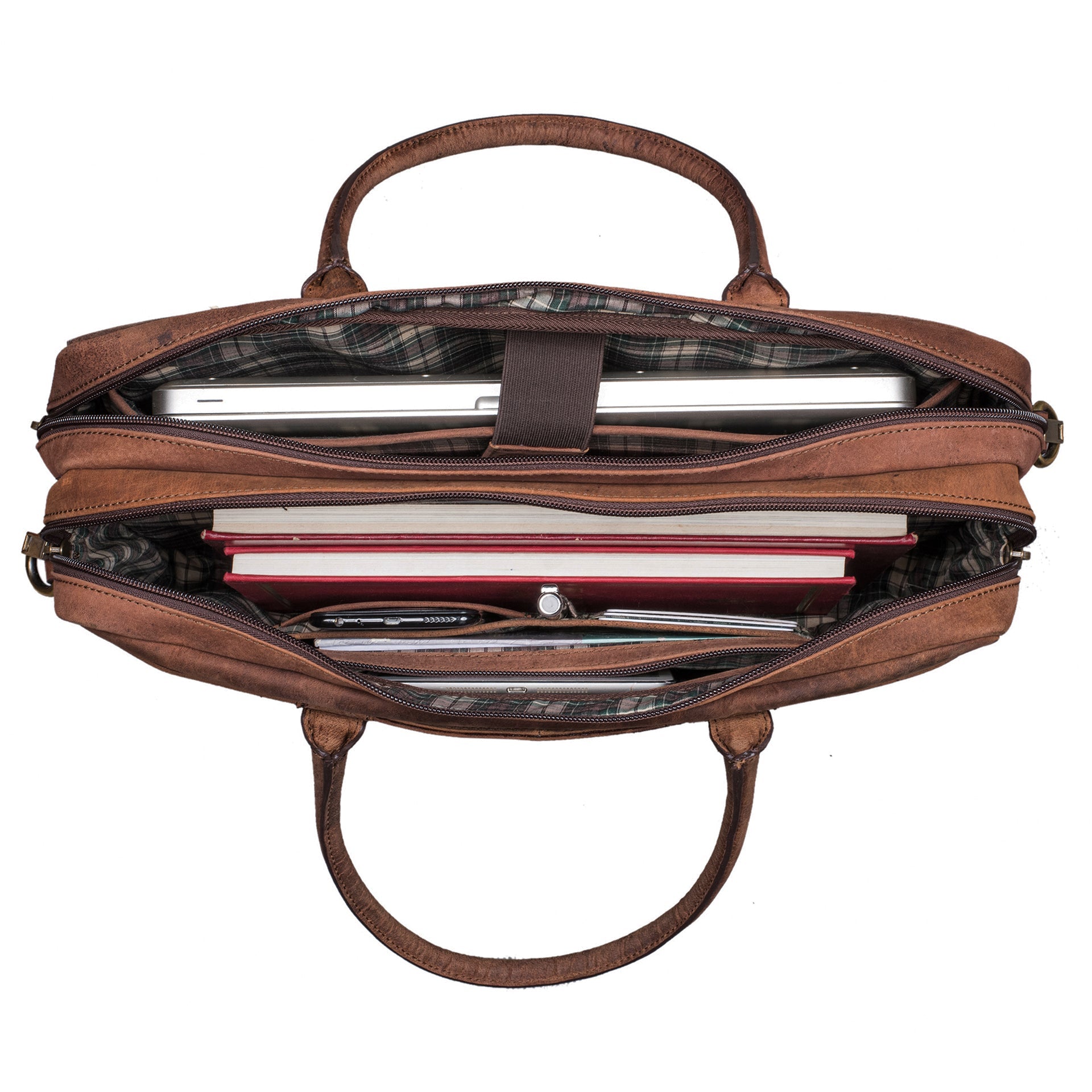 Benthill Aktentasche Laptoptasche Echt Leder I Leder Frauen & Männer Umhängetasche für Laptop I Tasche I Notebooktasche