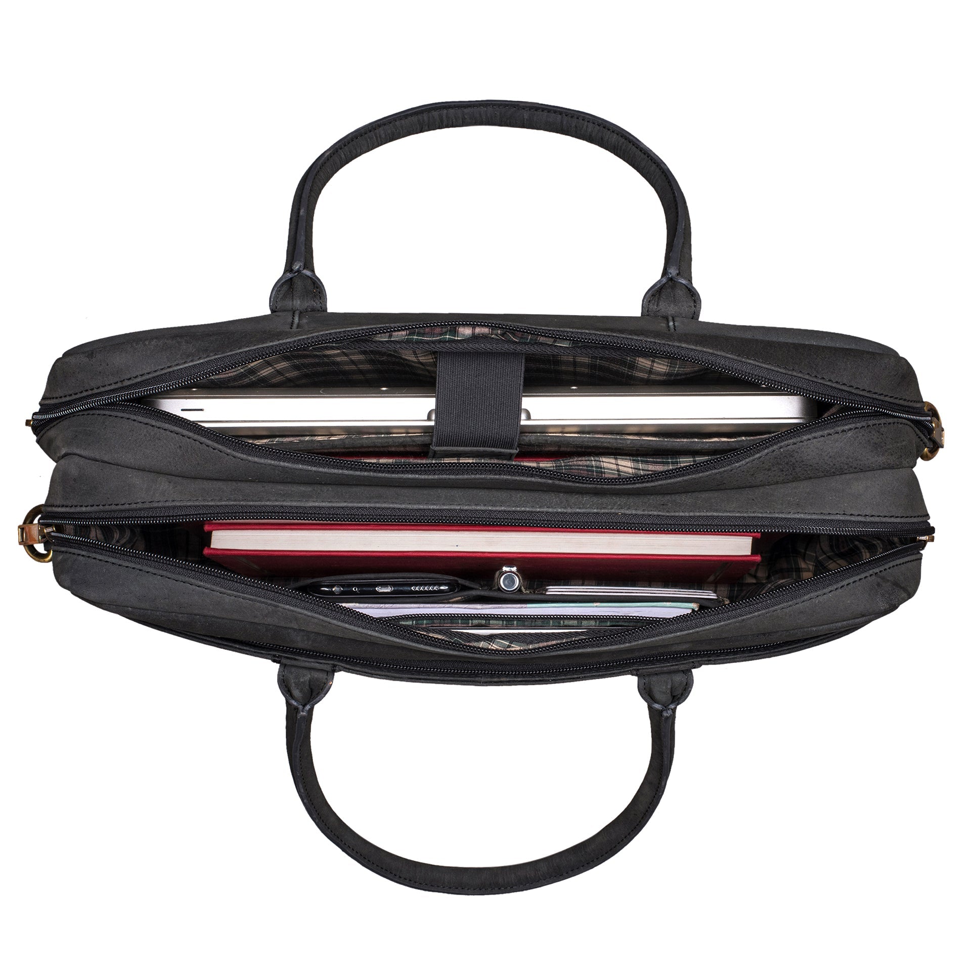 Benthill Aktentasche Laptoptasche Echt Leder I Leder Frauen & Männer Umhängetasche für Laptop I Tasche I Notebooktasche