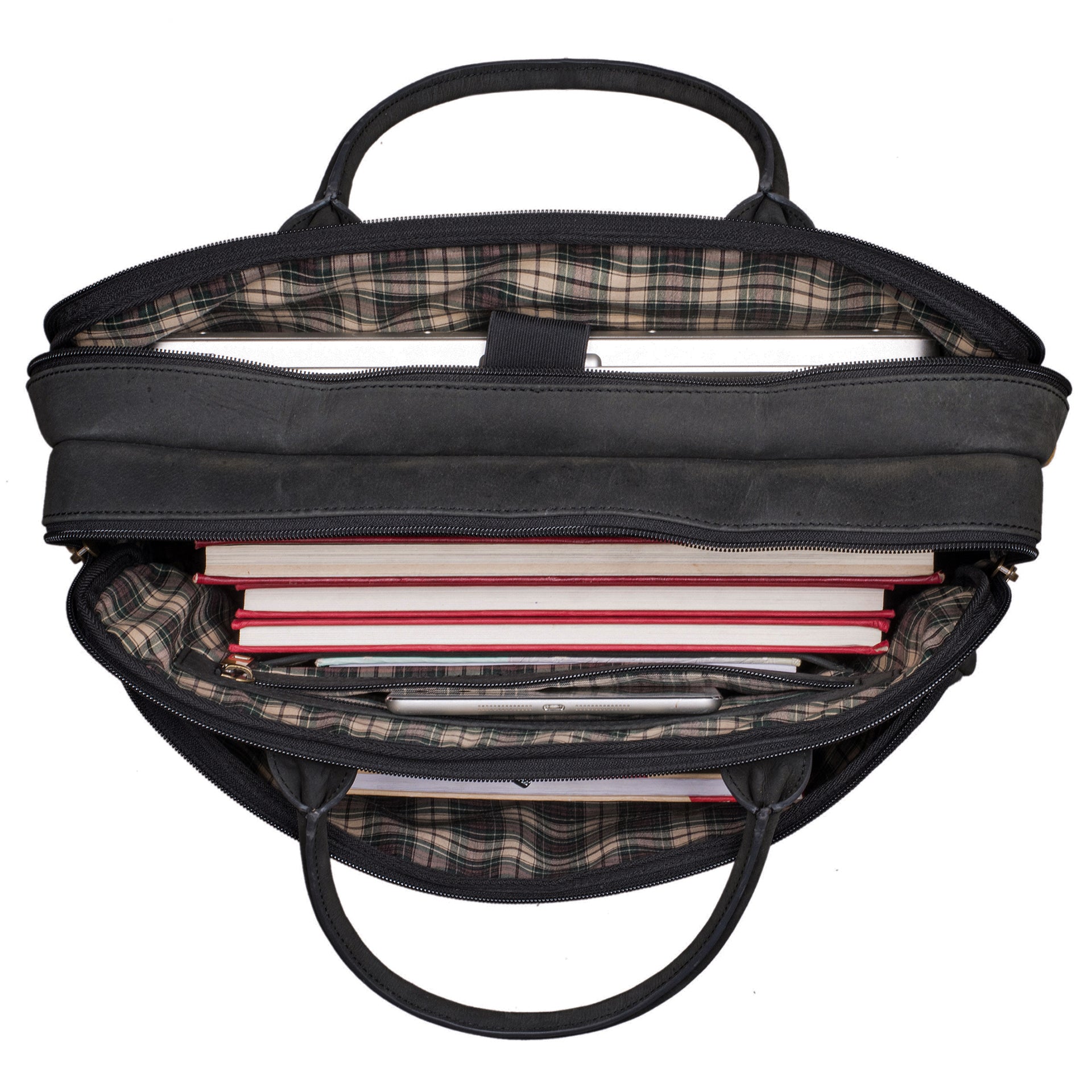 Benthill Laptoptasche Echt-Leder I Leder Umhängetasche für Laptop I Aktentasche I Damen & Herren Tasche I Notebooktasche