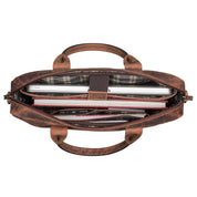 Benthill Laptoptasche Echt-Leder I Leder Umhängetasche für Laptop I Aktentasche I Damen & Herren Tasche I Notebooktasche