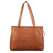 Benthill Damen Tasche Leder - Handtasche aus echtem Rindsleder - Große Schultertasche mit Reißverschluss - Vintage Umhängetasche XL