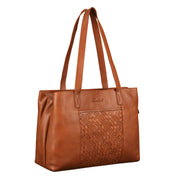 Benthill Damen Tasche Leder - Handtasche aus echtem Rindsleder - Große Schultertasche mit Reißverschluss - Vintage Umhängetasche XL