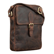 Benthill Umhängetasche aus Echt Leder - Herren & Damen Wandertasche aus Rindsleder - Schultertasche - Partytasche - Messenger